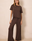 Cacao Short-Sleeve Women’s Sleep Set