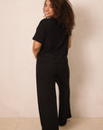 Black Short-Sleeve Women’s Sleep Set