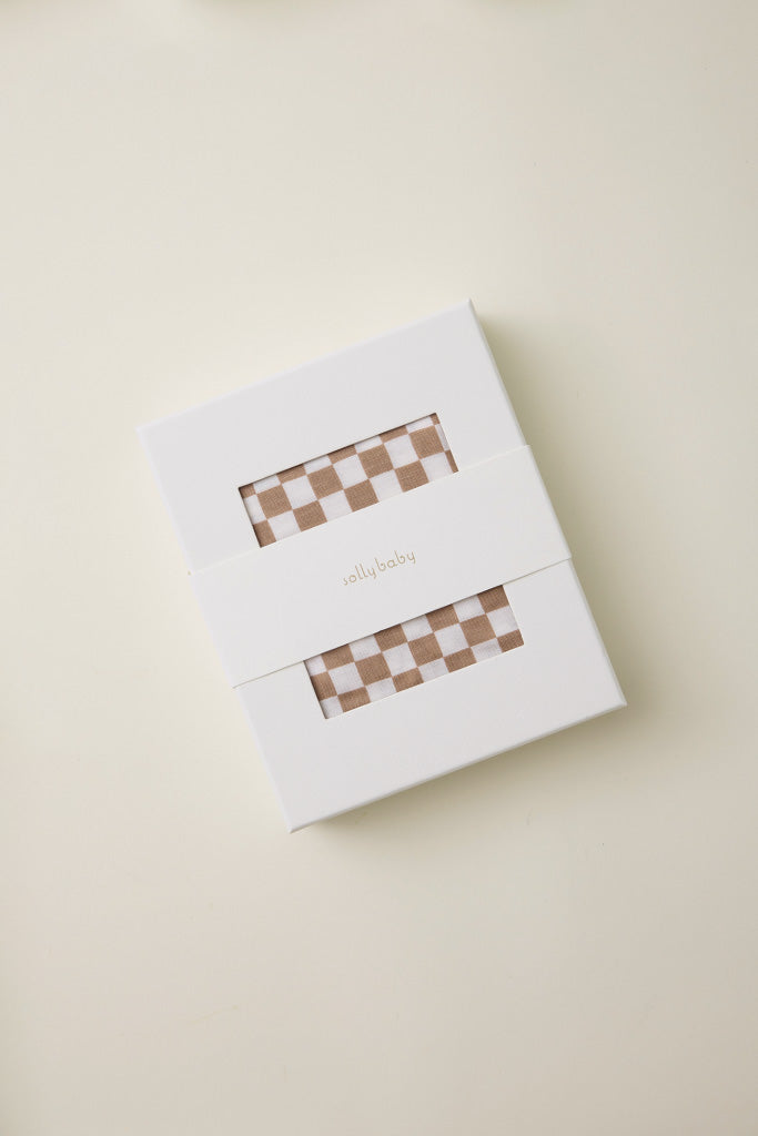 Almondine Chequer Wrap