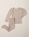 Almondine Chequer Baby Sleep Set