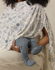 Bleu Toile Nursing Cover