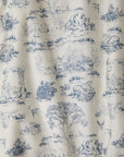 Bleu Toile Tie-Top Long-Sleeve Women’s Sleep Set