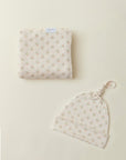 Blush Floret Swaddle + Hat Set
