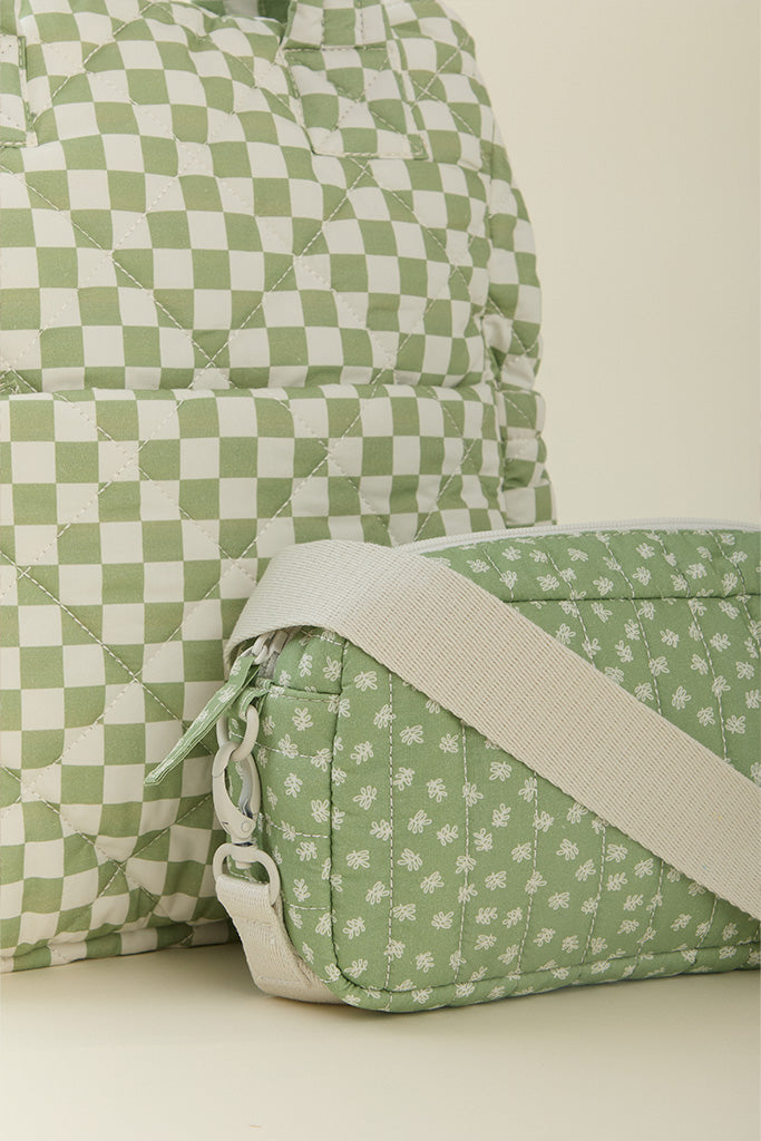 Solly Baby Fern Chequer Totepack