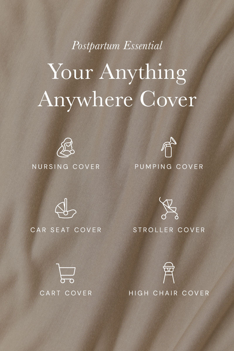 Cream Floral Nursing Cover