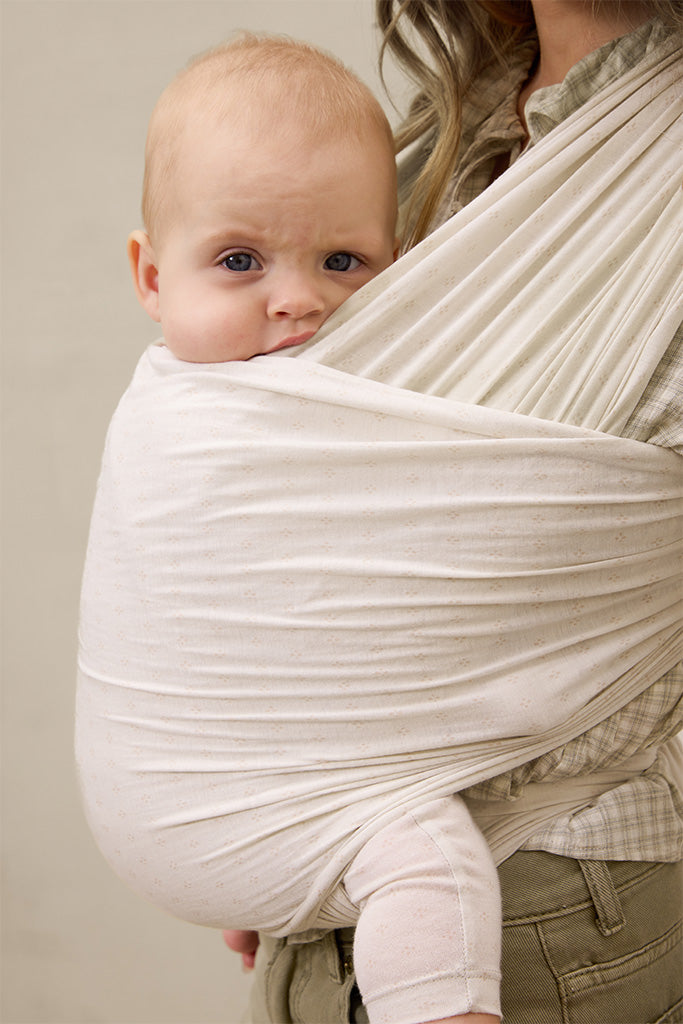 Oat Heritage Dot Wrap + Soft Carrier Bundle