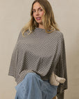 Stormy Houndstooth Nursing Cover