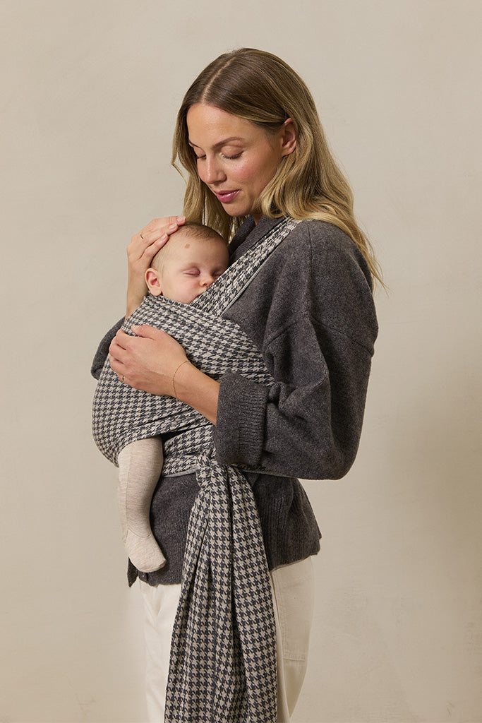 BABY WRAP Stormy Houndstooth Baby Wraps Solly Baby