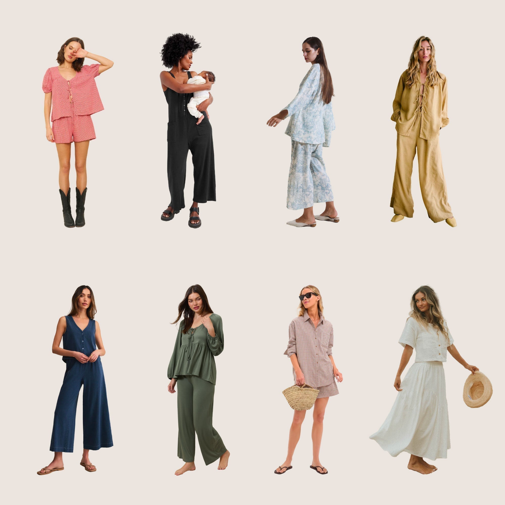 Eight stylish, nursing-friendly matching sets for moms, including the Solly Women's Sleep Set.