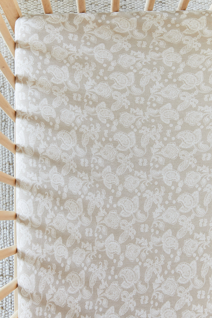 Highland Lace Crib Sheet