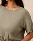Mist Pointelle Short-Sleeve Women’s Sleep Set