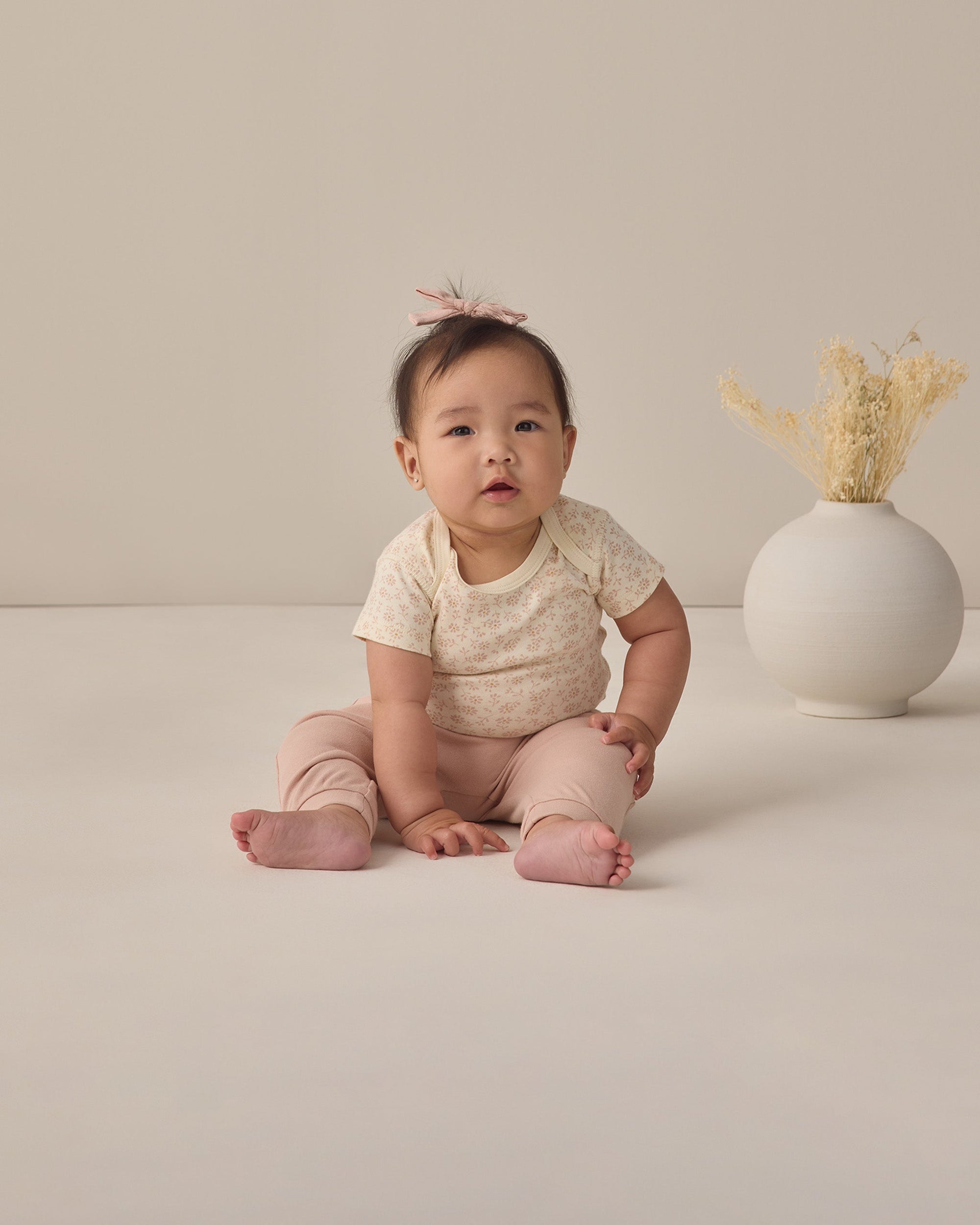 Short Sleeve Bodysuit Pack Ditsy, Blush