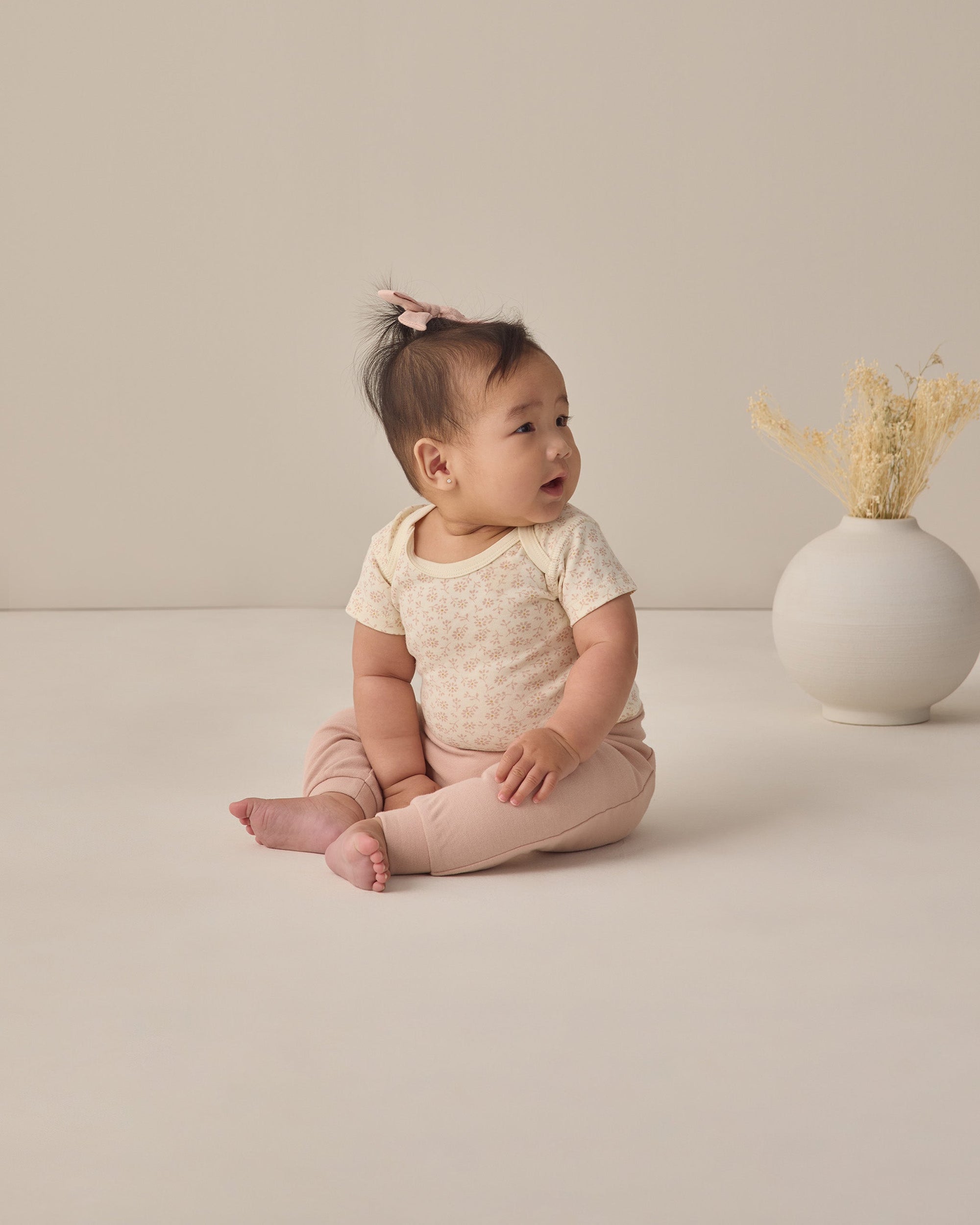Short Sleeve Bodysuit Pack Ditsy, Blush