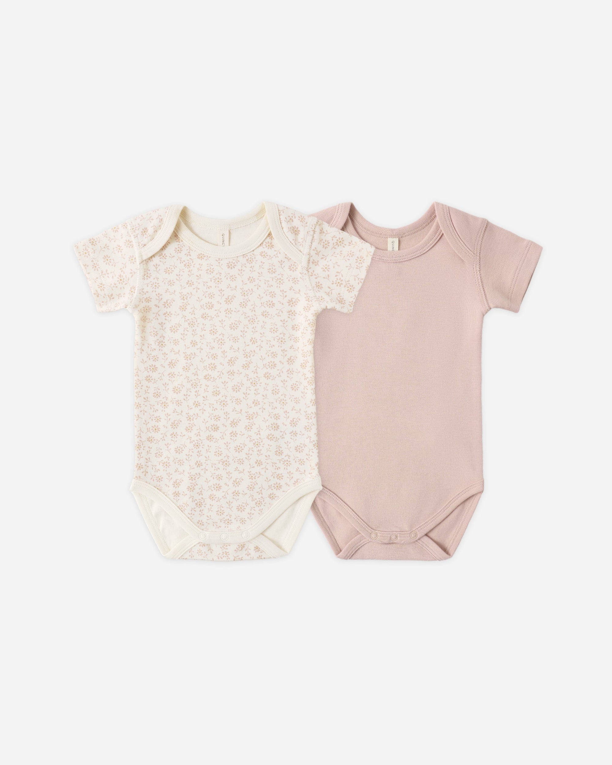 Short Sleeve Bodysuit Pack Ditsy, Blush