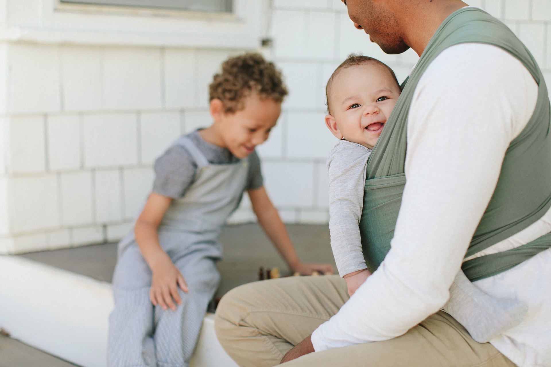 Solly Baby Wrap, Natural & Grey Stripe, 25 Lbs Weight Limit