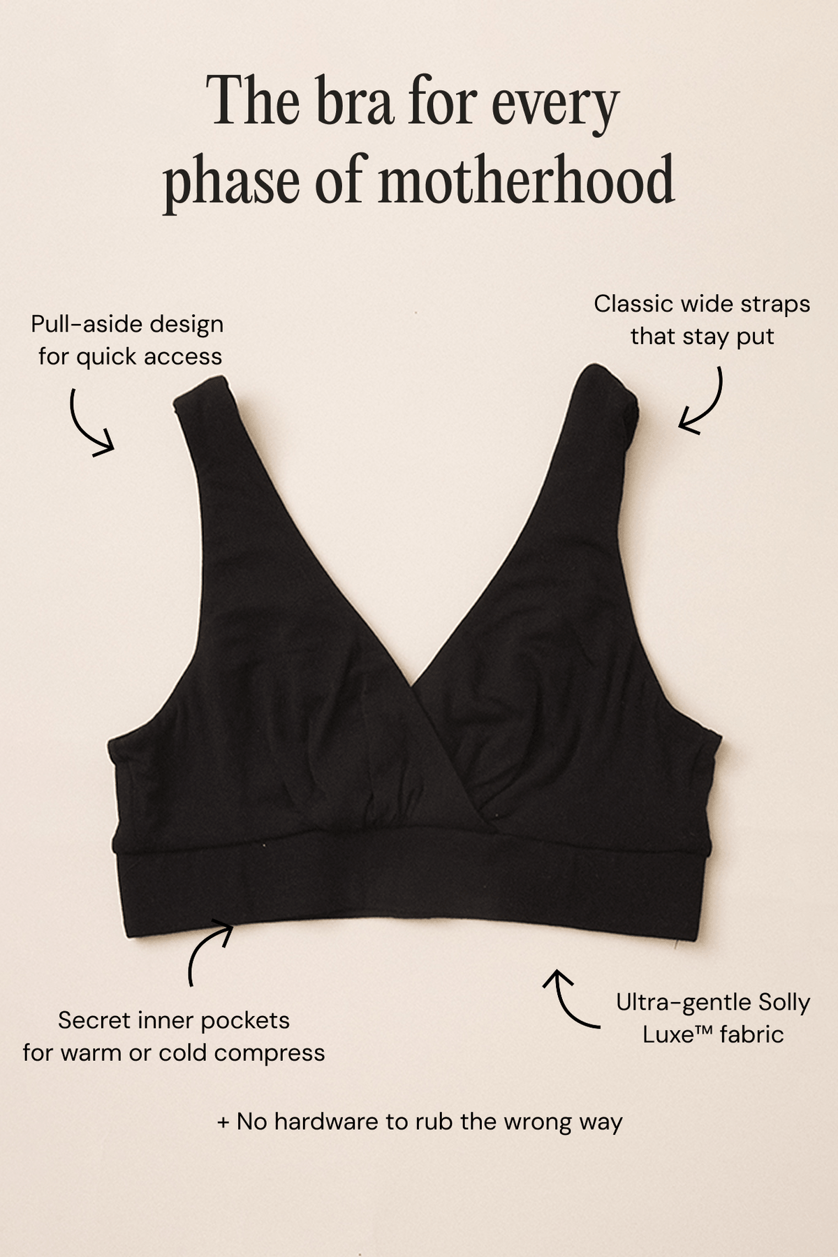 Black Nursing Bralette