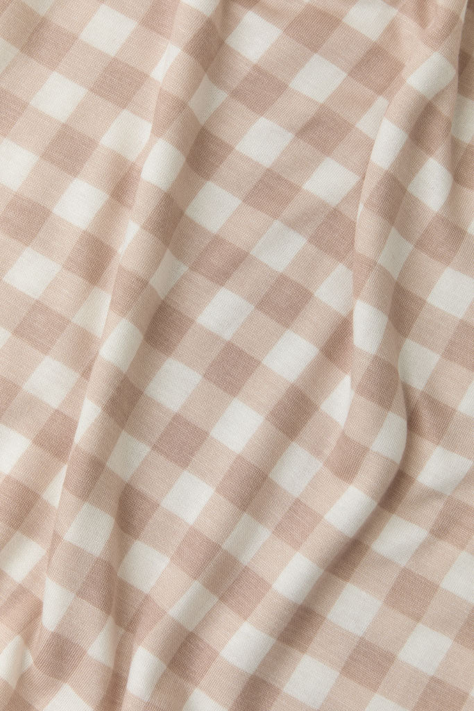 Champagne Gingham Wrap