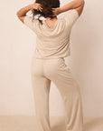 Flax Short-Sleeve Women’s Sleep Set