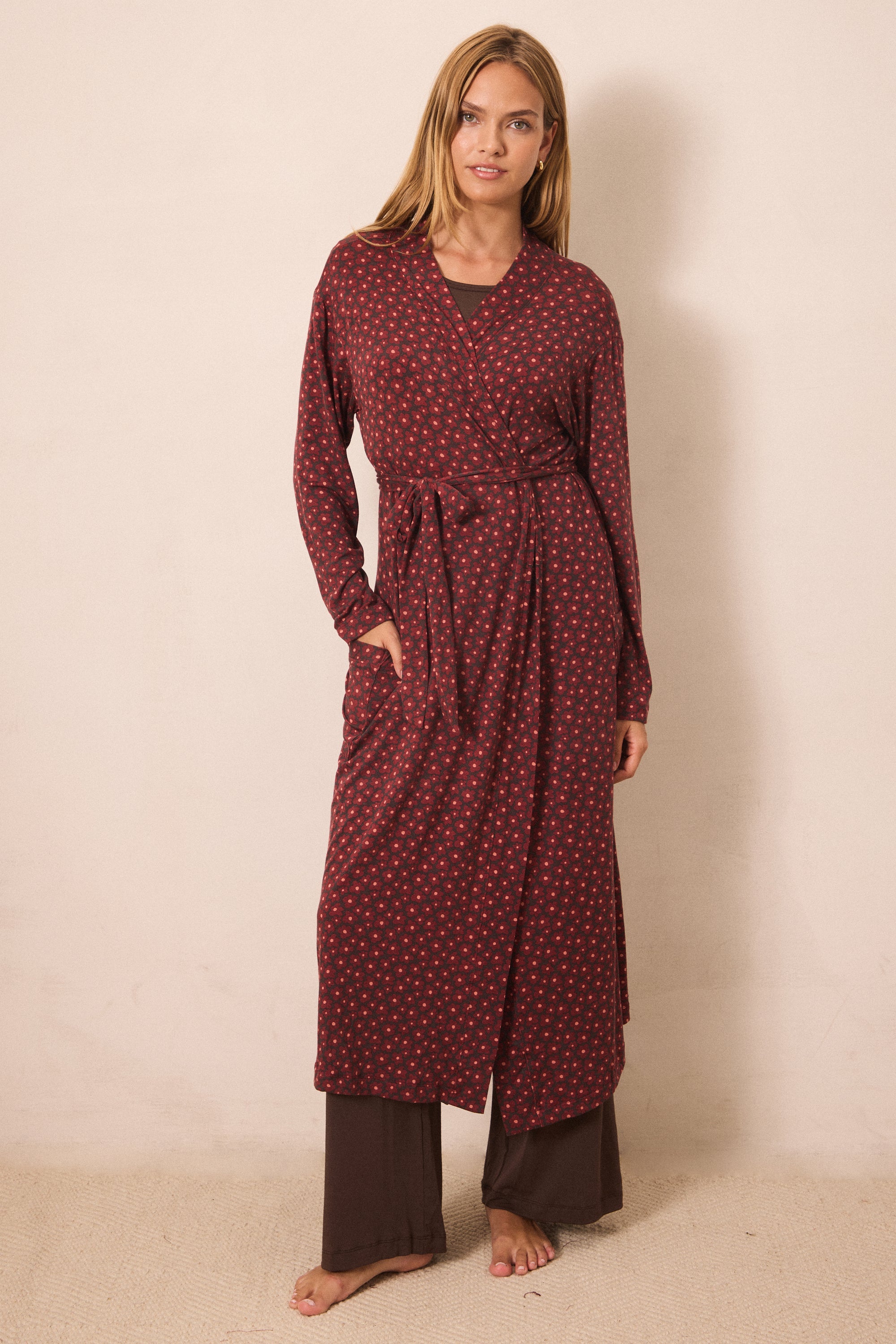 Midnight Daisy Robe