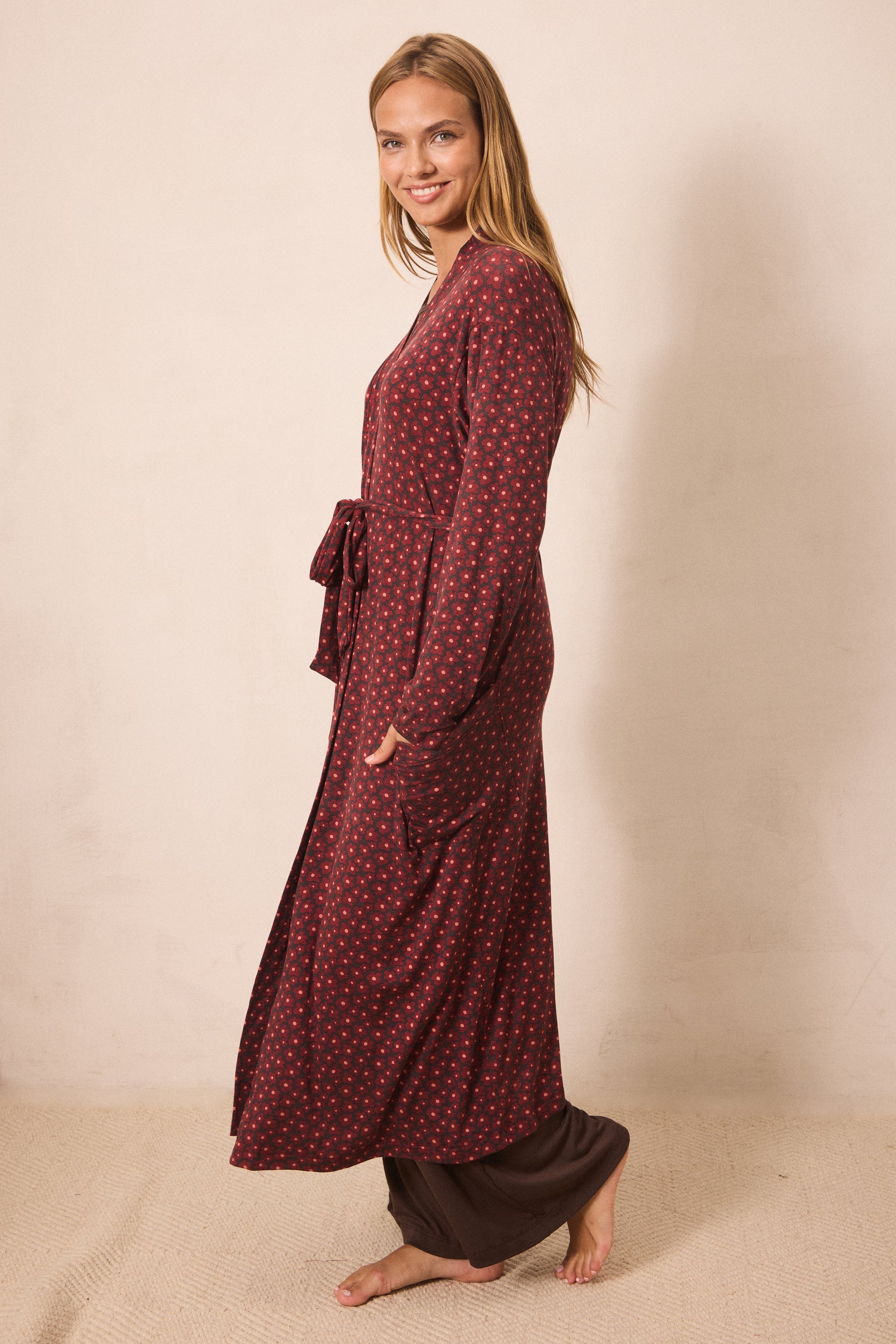 Midnight Daisy Robe