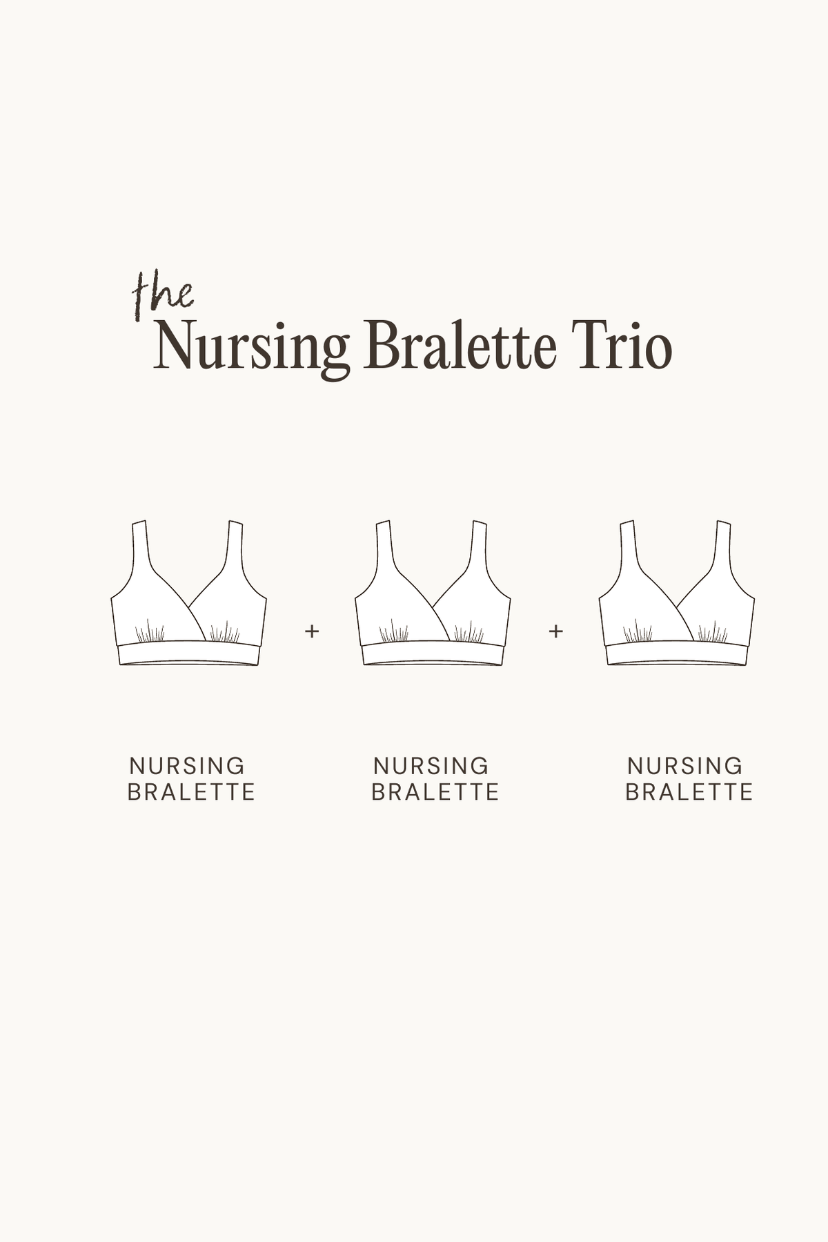 Nursing Bralette Trio