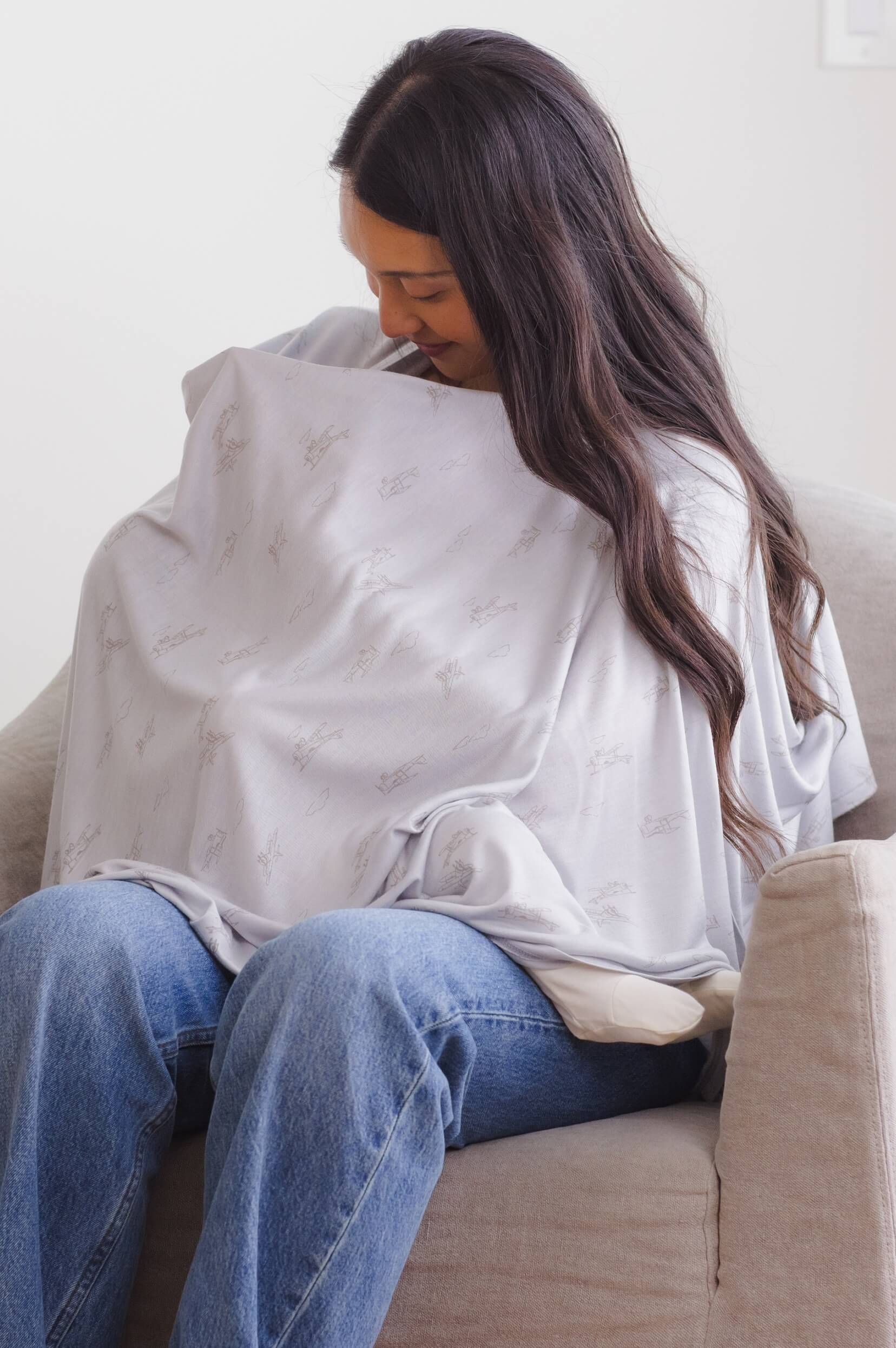 Airplanes Nursing Cover