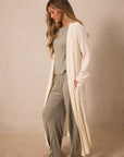 Cream Pointelle Robe