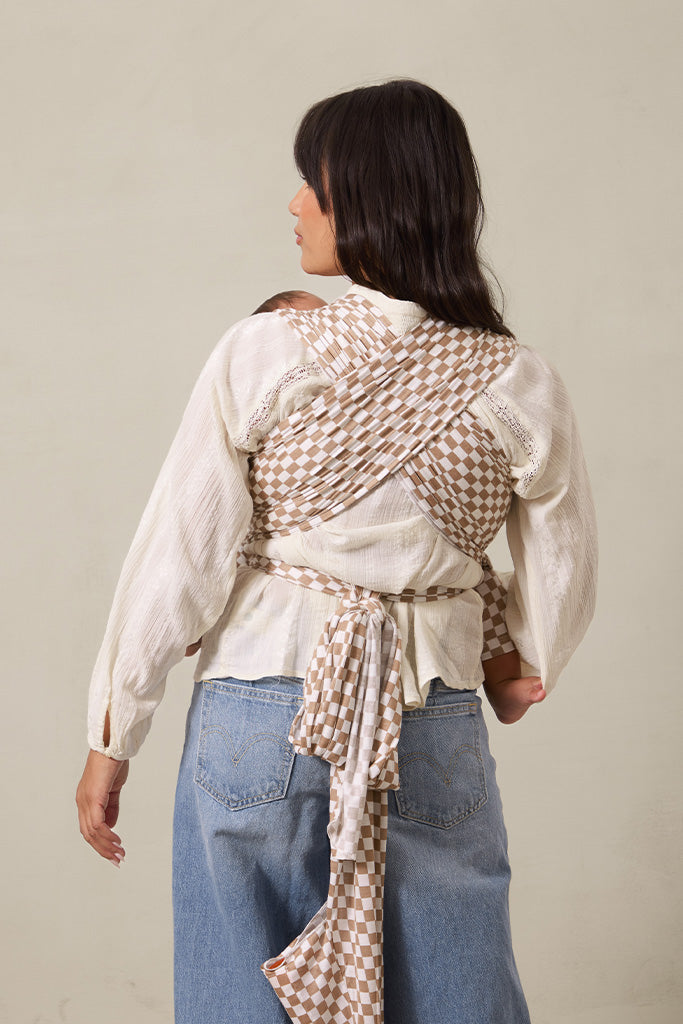 Almondine Chequer Wrap