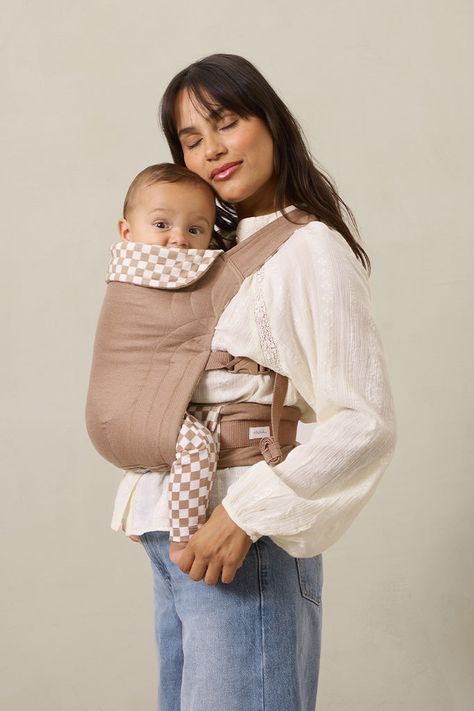Preorder | Almondine Chequer Soft Carrier