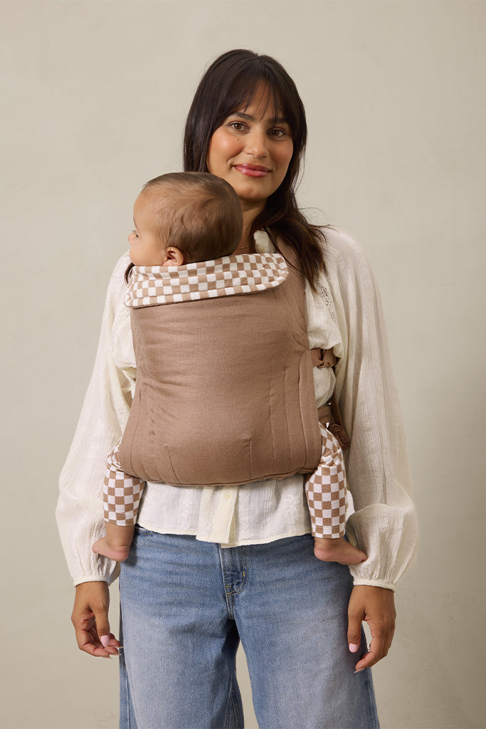 Preorder | Almondine Chequer Soft Carrier