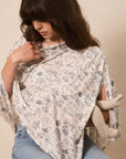 Bleu Toile Nursing Cover