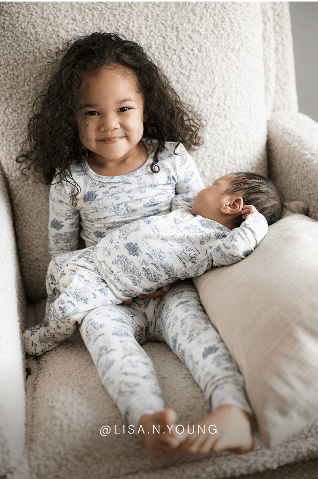 Bleu Toile Toddler Sleep Set