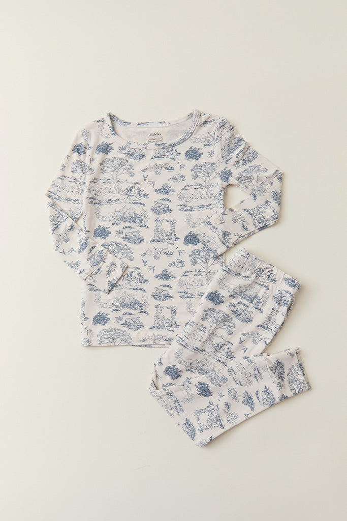 Bleu Toile Toddler Sleep Set