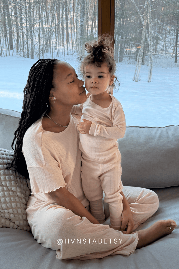 Blush Pointelle Toddler Sleep Set