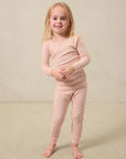 Blush Pointelle Toddler Sleep Set