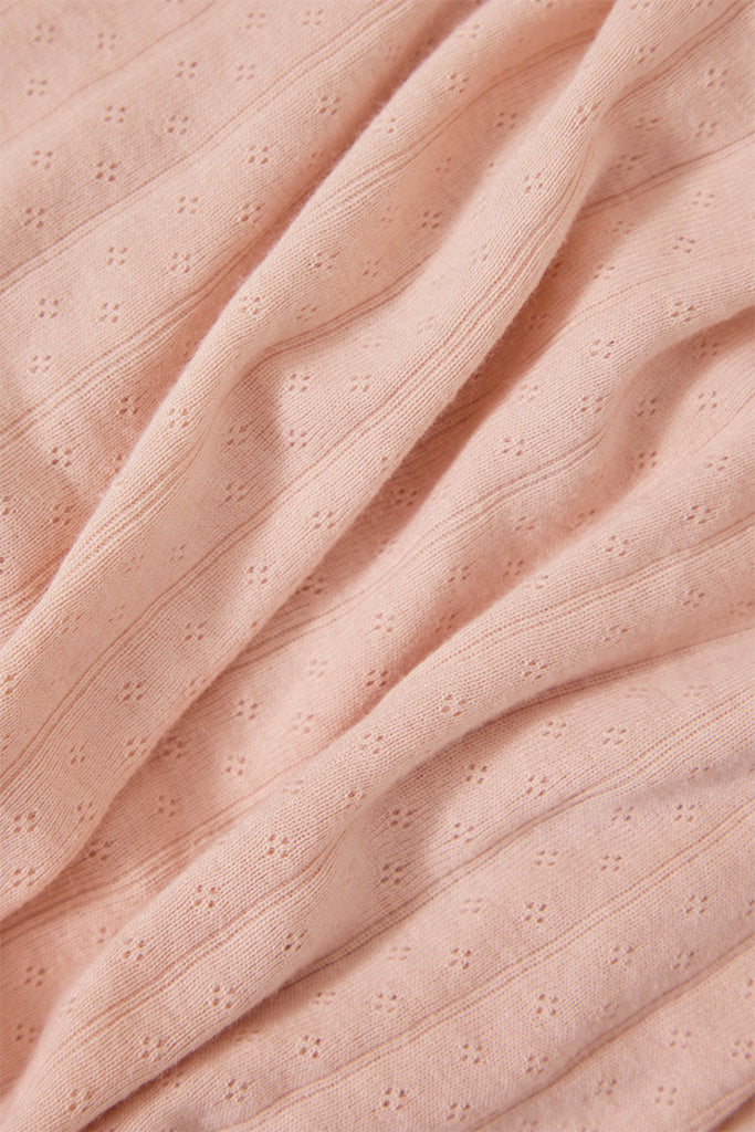 Blush Pointelle Baby Sleep Set