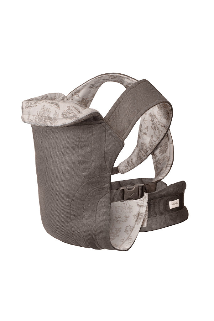 Charcoal Toile Wrap + Soft Carrier Bundle