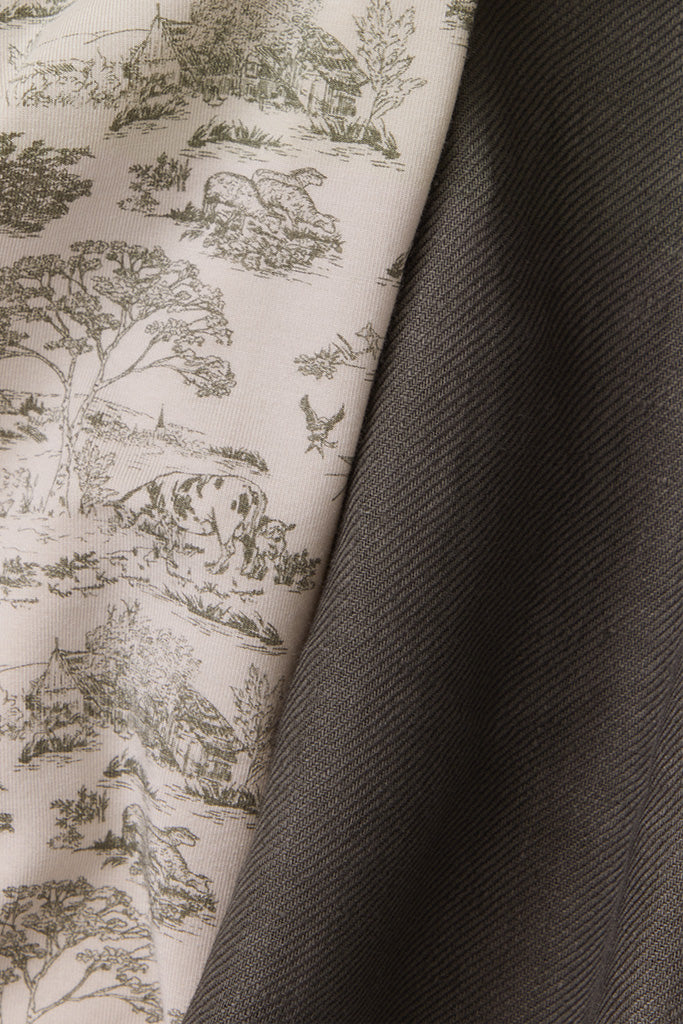 Charcoal Toile Wrap + Soft Carrier Bundle