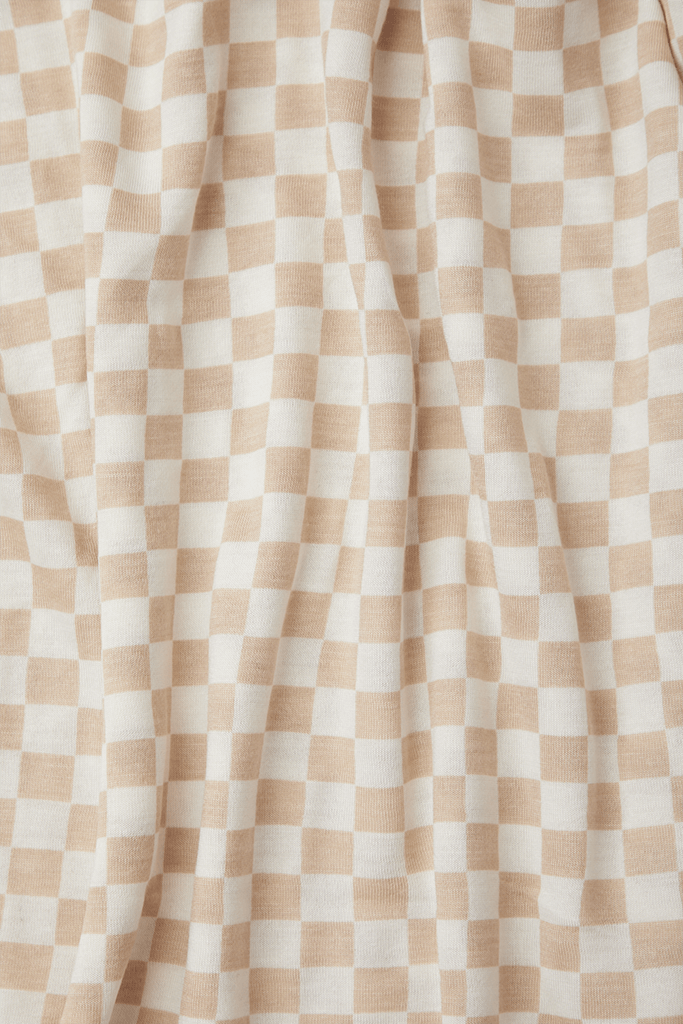 Cream Chequer Nursing Cover