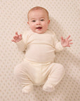 Cream Pointelle Baby Sleep Set