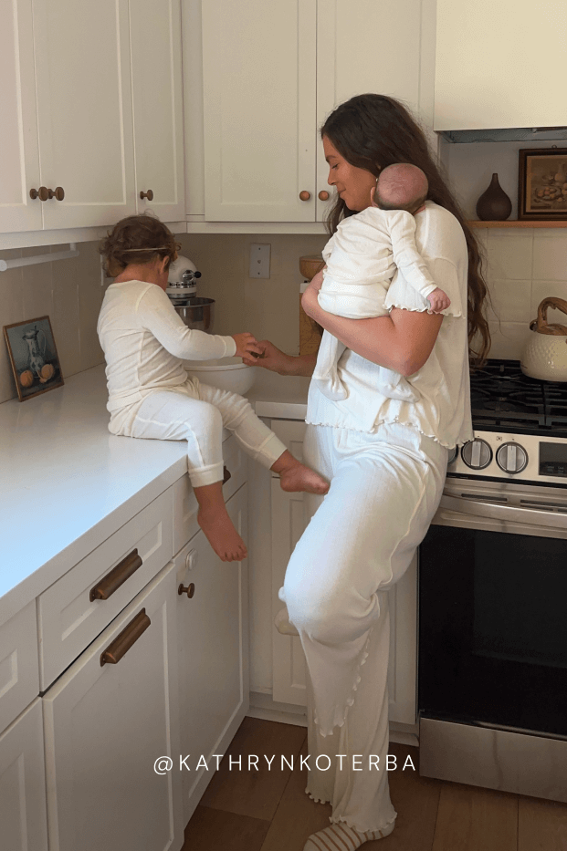 Cream Pointelle Short-Sleeve Women’s Sleep Set