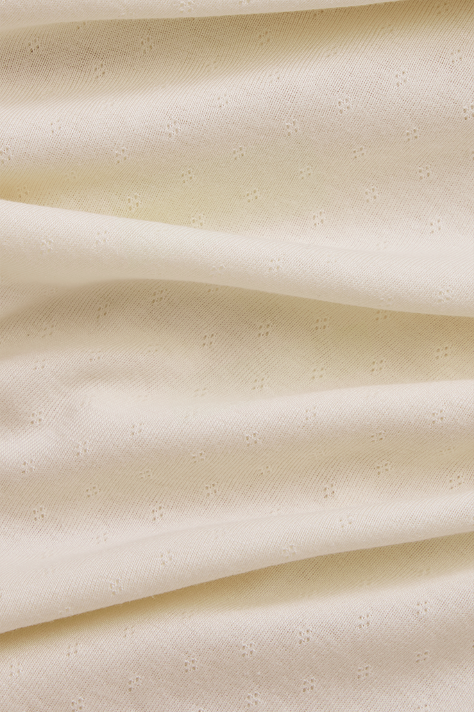 Cream Pointelle Wrap