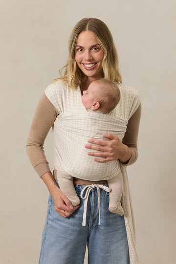 Cream Houndstooth Wrap