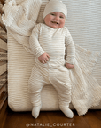 Driftwood Stripe Crib Sheet