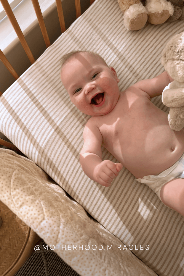 summer infant crib sheet Solly Baby Driftwood Stripe Crib Sheet