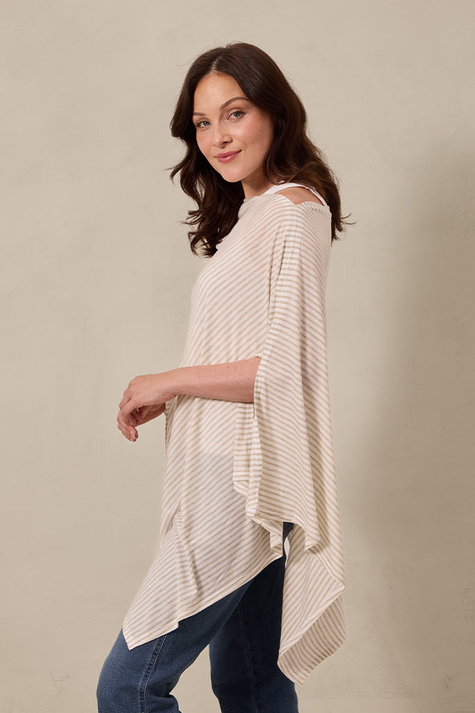 Driftwood Stripe Nursing Cover