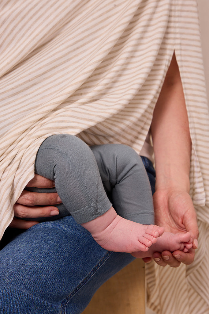 Driftwood Stripe Nursing Cover