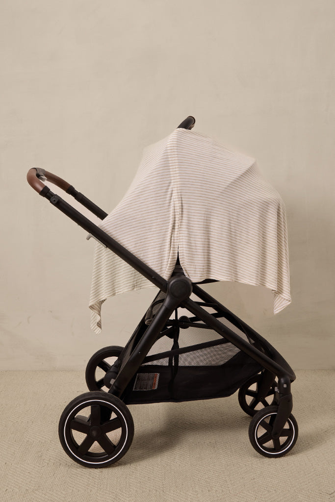 Driftwood Stripe Nursing Cover