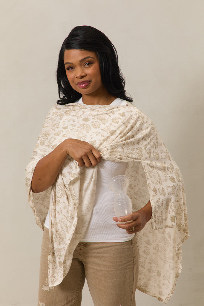 Ecru Toile Nursing Cover