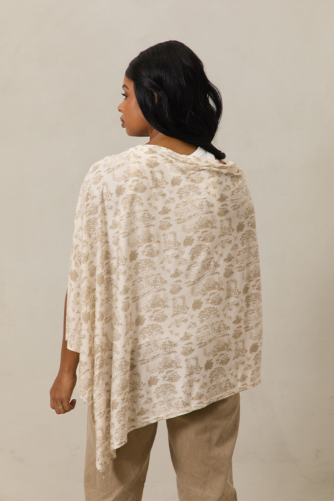 Ecru Toile Nursing Cover